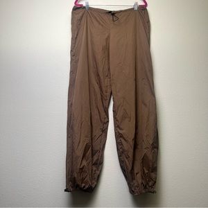 Pre-Loved Brown Coolane Pleated Windbreaker Trousers- SHEIN
